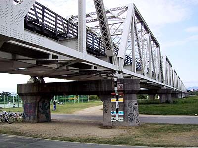 赤川仮橋 橋梁