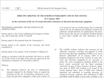 Official Journal of the European Union, 12.2.2003