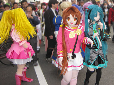 オマケ:パレード後の着ぐるみたち