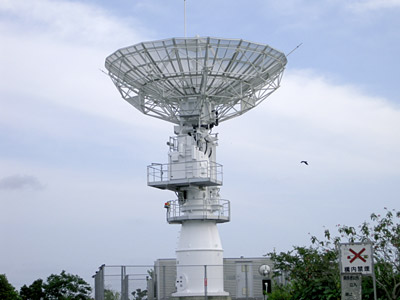 第1可搬局用パラボラアンテナ(10m)