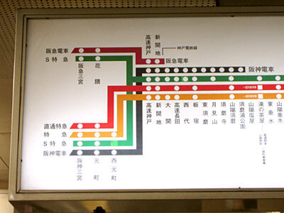 高速神戸を含む路線図