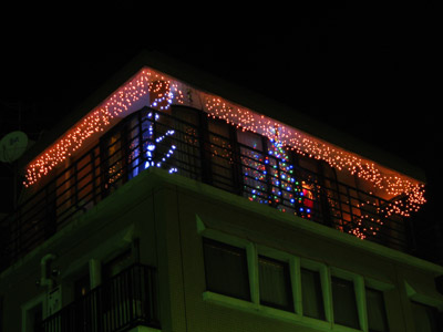 最上階がクリスマス