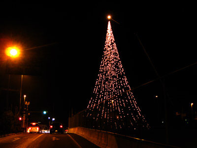 箕面有料道路の入り口トンネルの北側