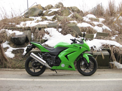 雪が残っている