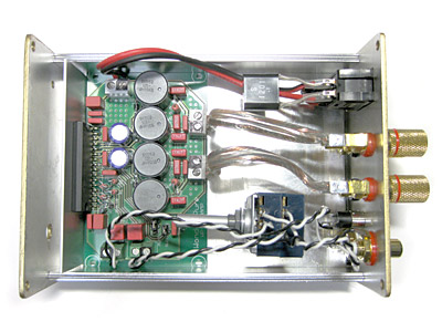 アンプ部内部仮組