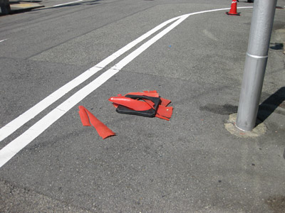 ぺしゃんこロードコーン