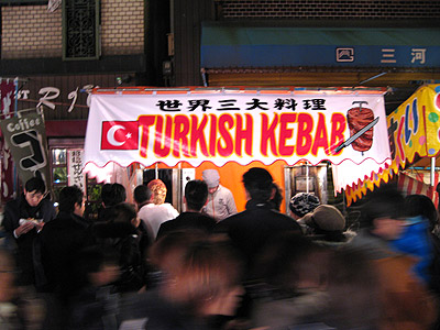 世界三大料理(TURKISH KEBAB)の露天