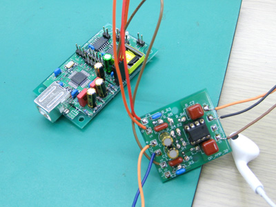 USB_DOUT2706Kit+ステレオ30倍プリアンプ