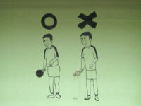 間違いを指摘している絵が変