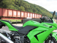 余部橋梁下にて