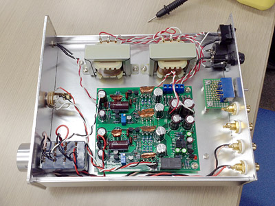 トランジスタディスクリートヘッドホンアンプ