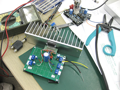 ヘッドホン+パワーアンプ