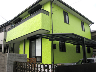 蛍光緑の家