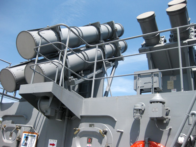 ハープーンSSM4連装発射筒